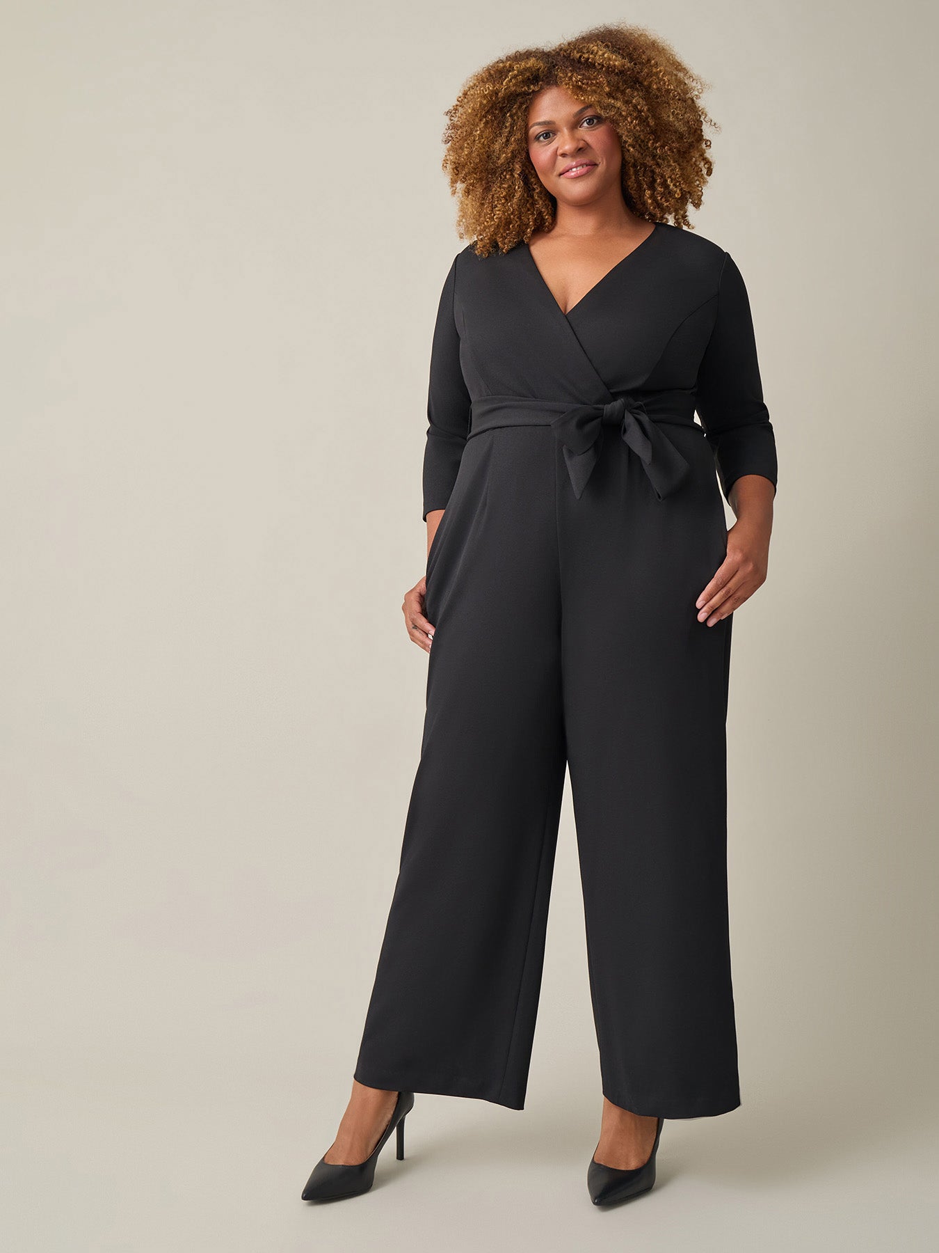 Black high waisted jumpsuit online