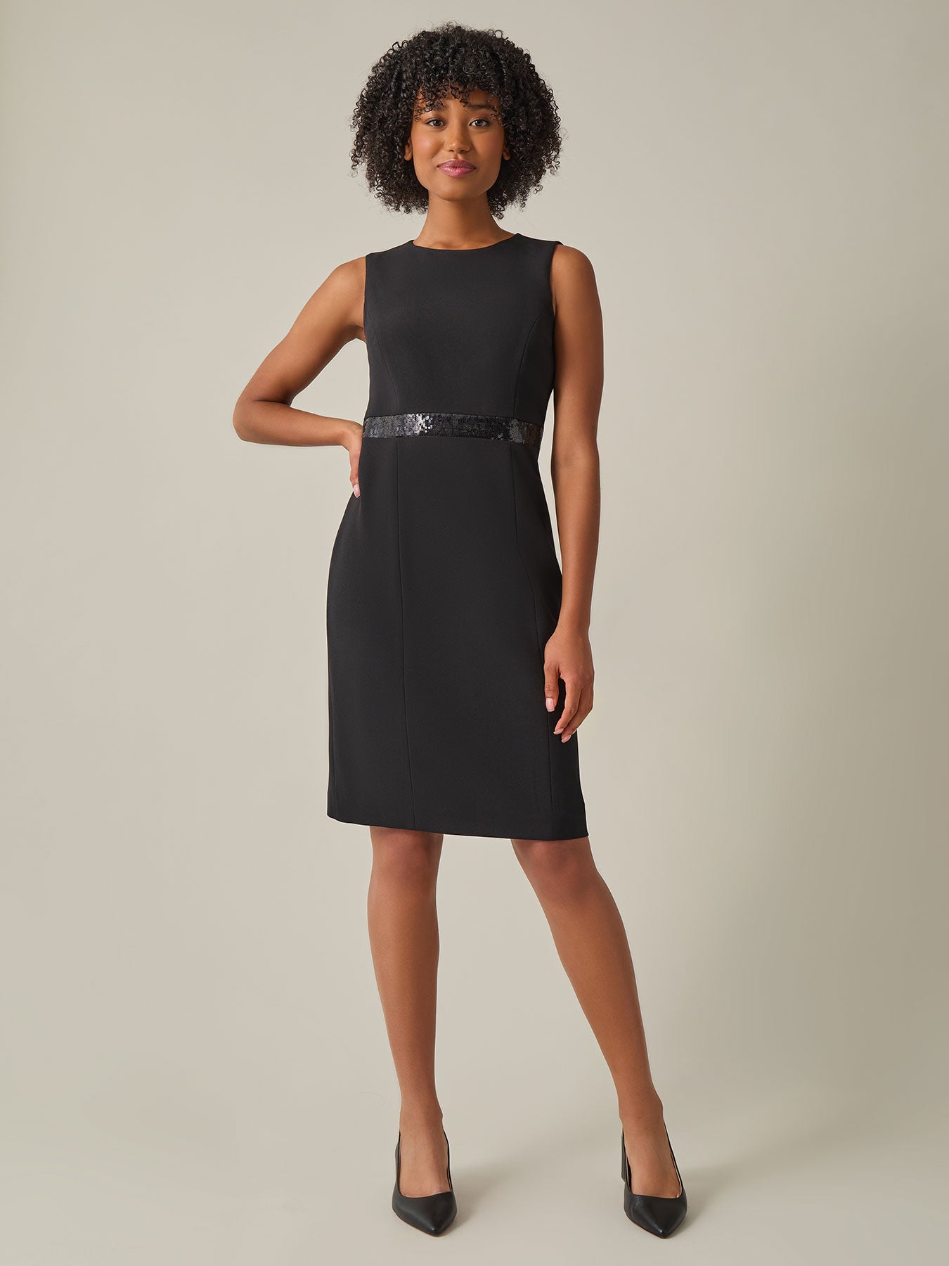 Kasper black sheath dress best sale