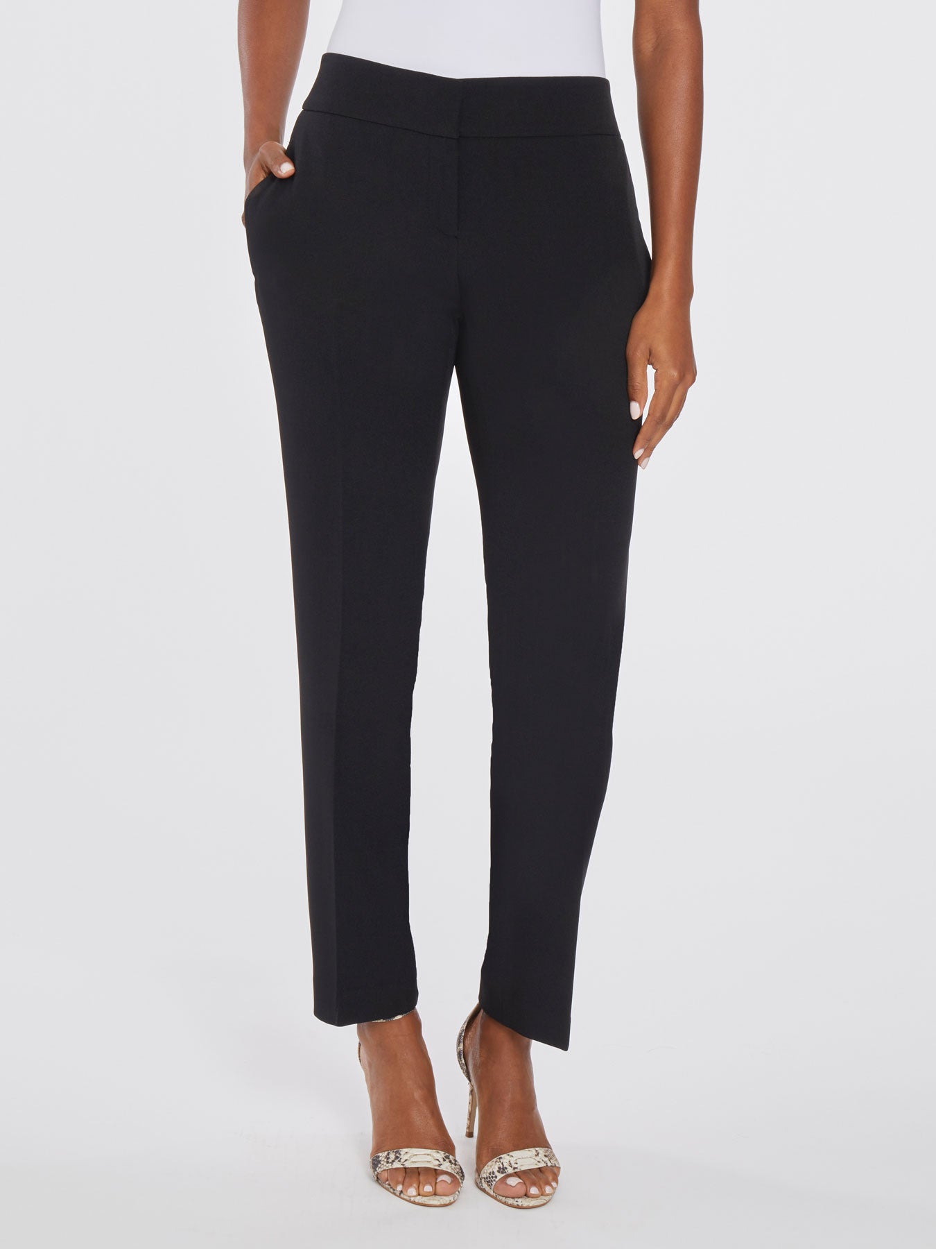 Harlow Pant, Iconic Stretch Crepe