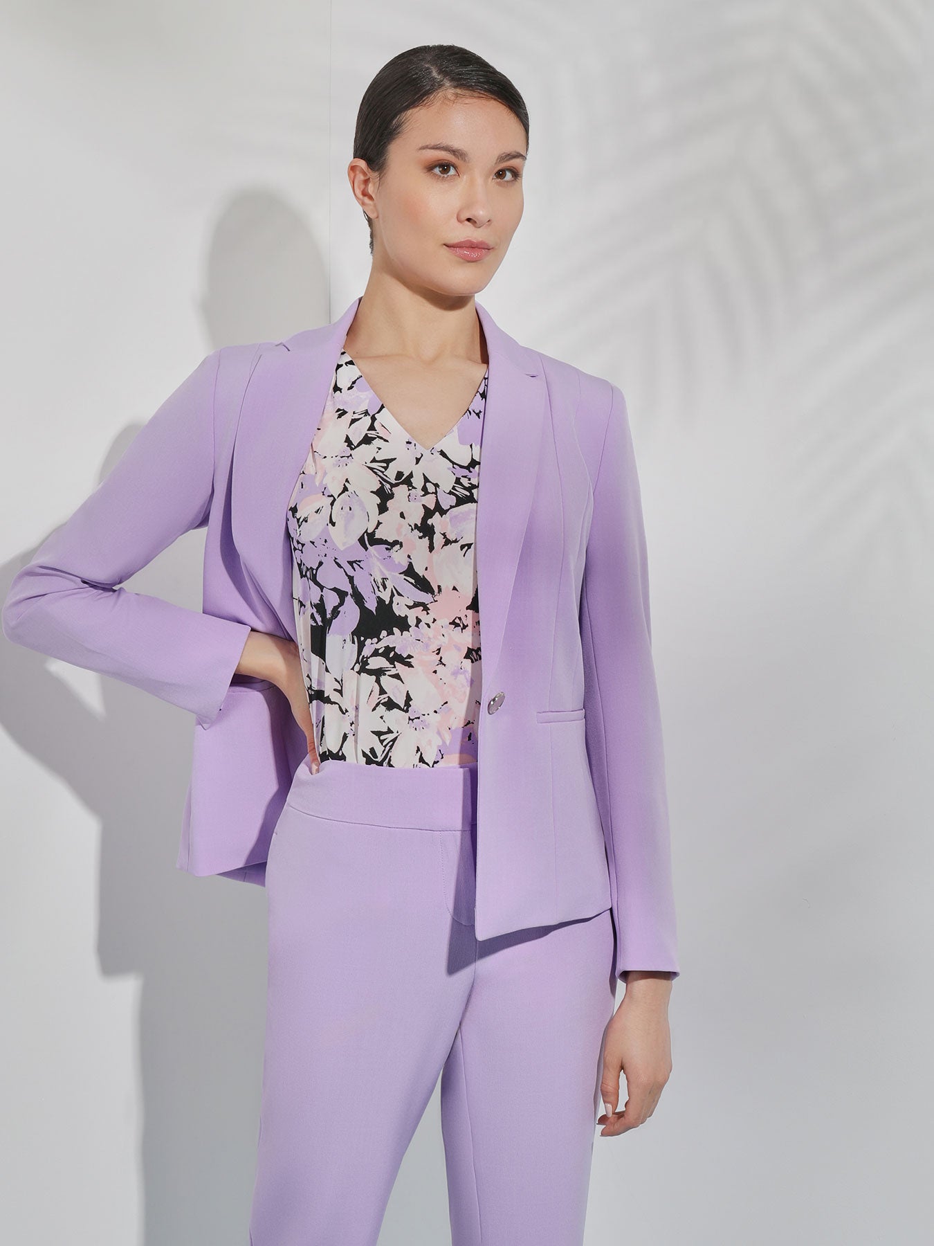 Suwequest Women's Double Blazer Breasted Buttons Slim Fitting Purple Blazer  Jacket Lavender S at Amazon Women's Clothing store