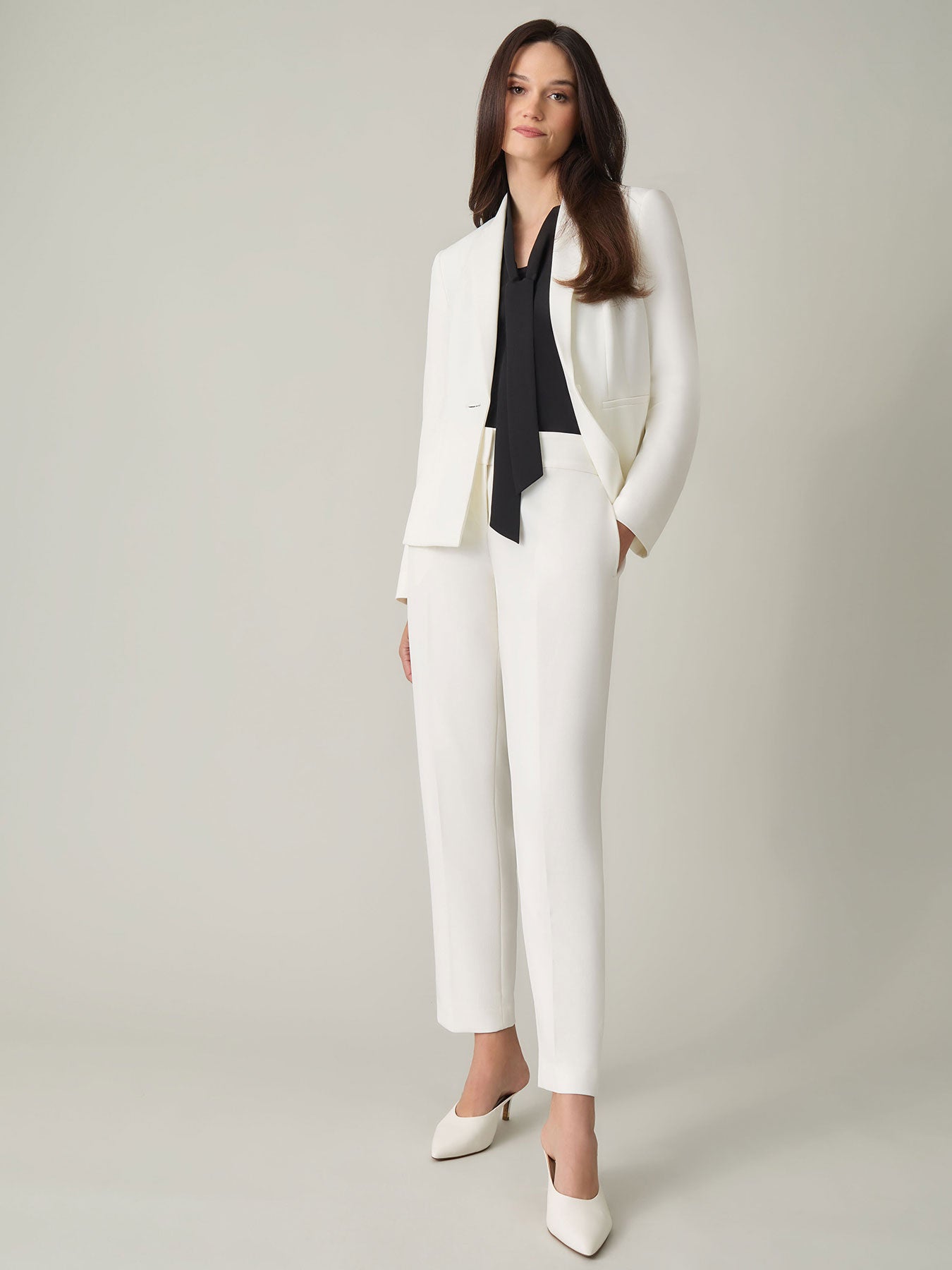 Plus Size White Blazer Plus Size Crepe Blazer Kasper