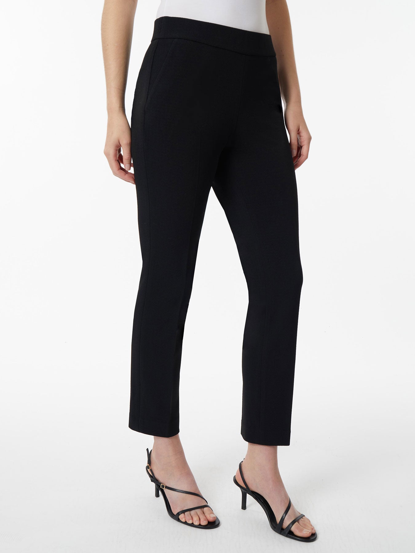 Kasper Women's Pull-On Straight-Leg Dress Pants Black Size 12