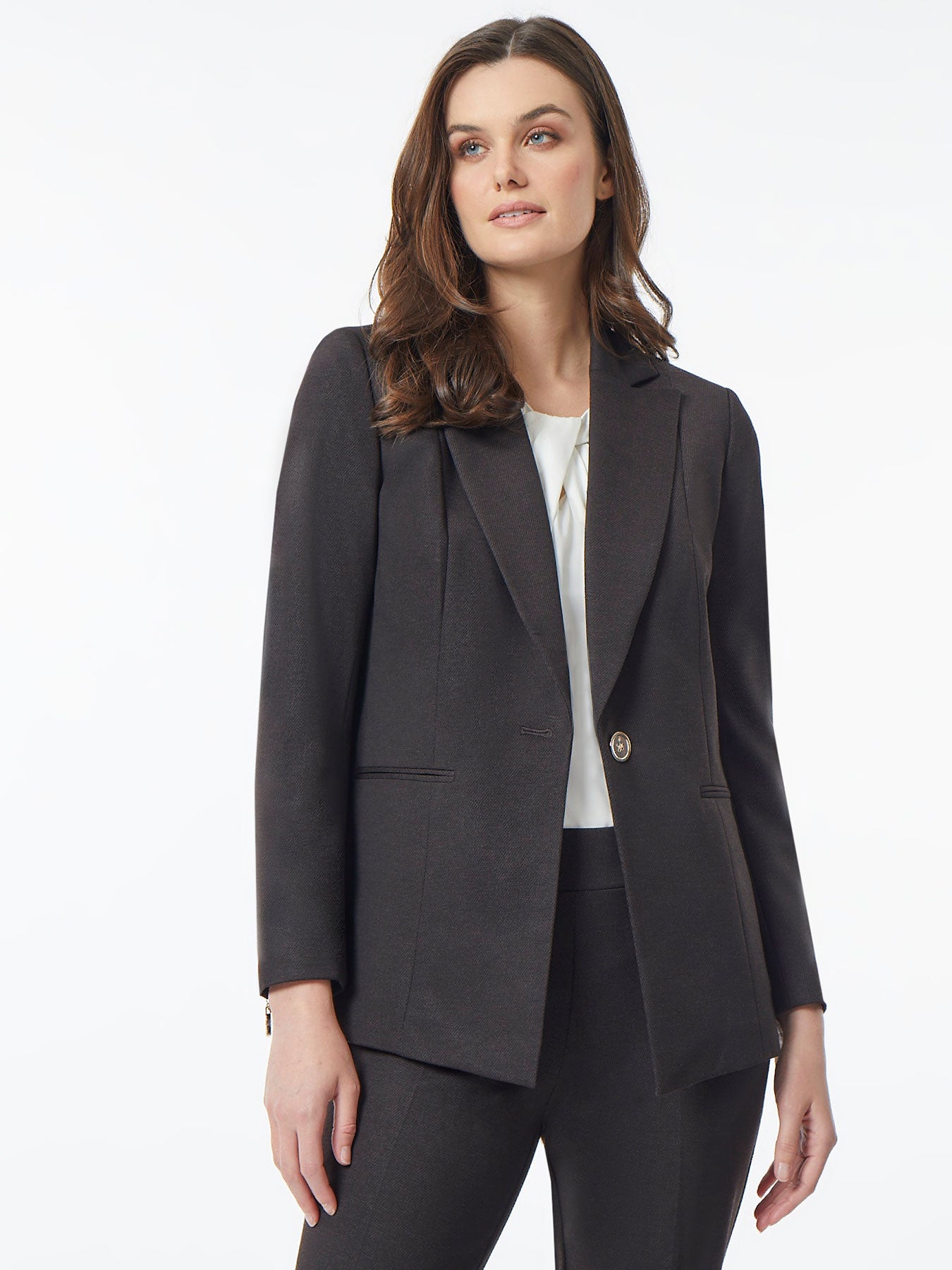 KASPER Womens Black Embellished Blazer Jacket Plus Size: 1X 
