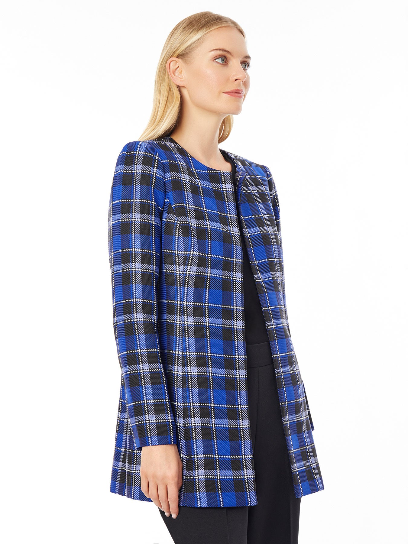 Petite plaid outlet jacket