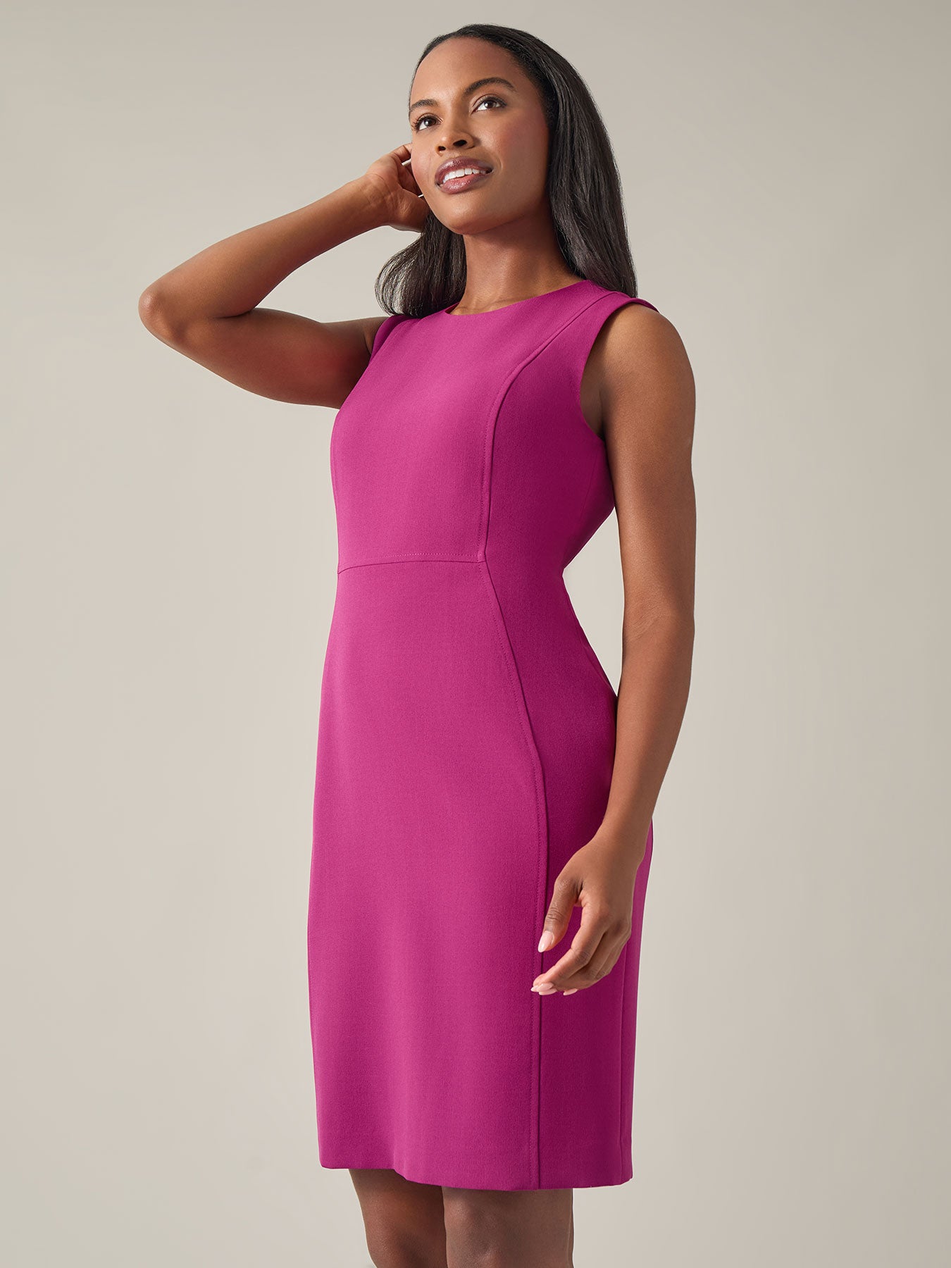 Plus Princess Seam Sheath Dress