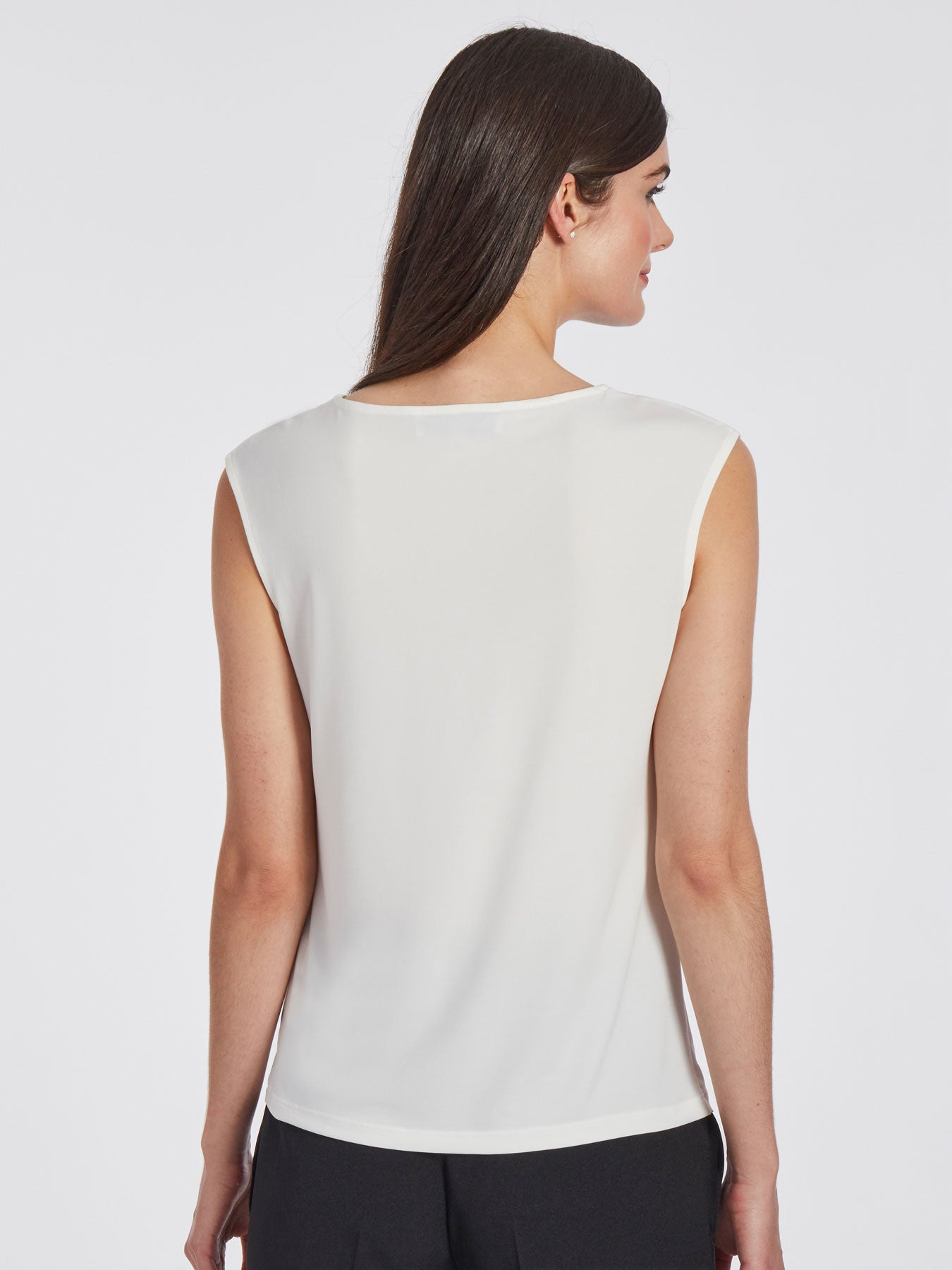 Twisted Jersey Sleeveless Top