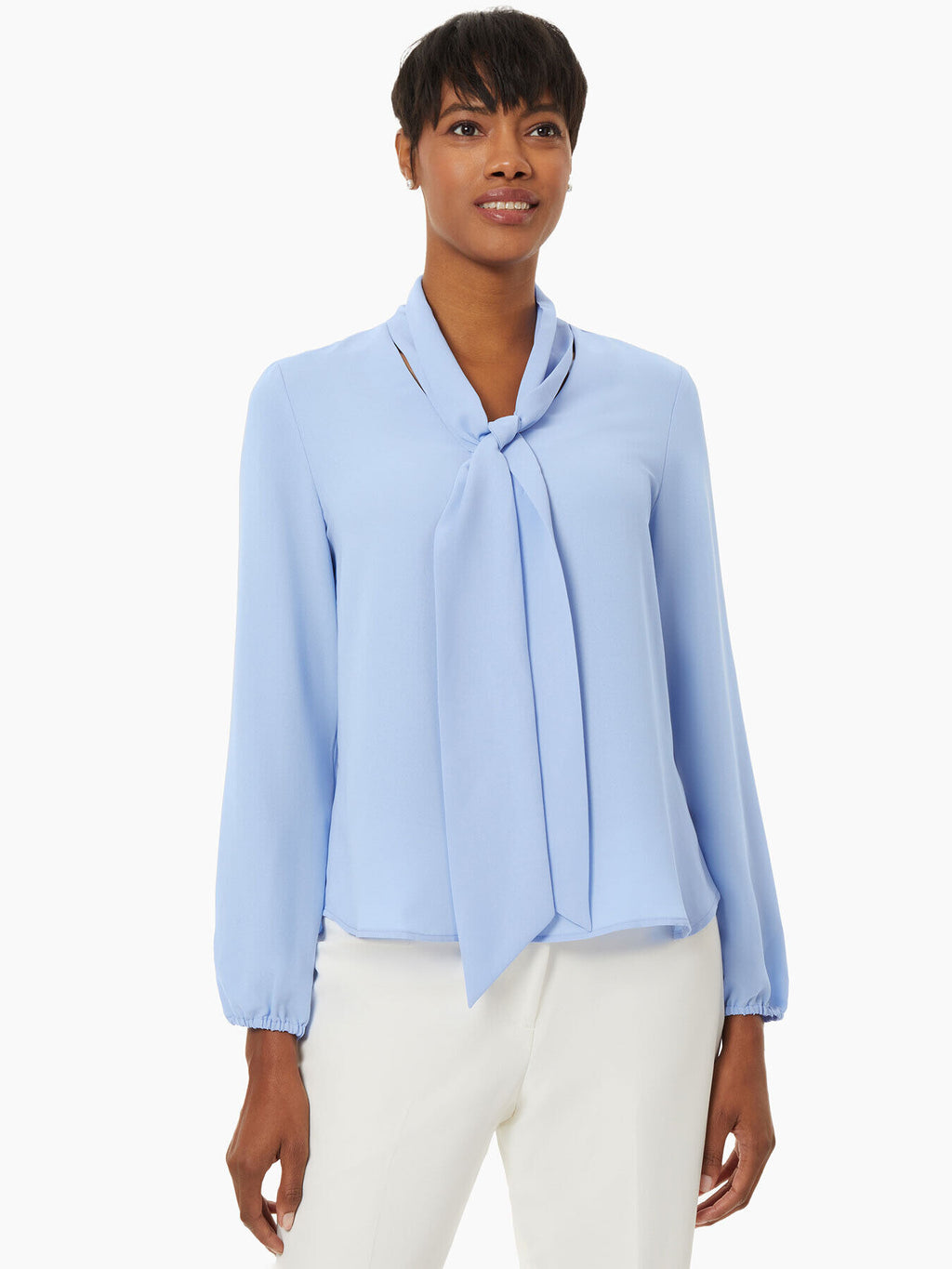 Cloud Blouse with Long Neck Tie by TONET – The Perfect Provenance