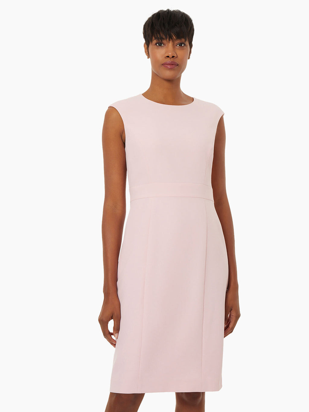 Calvin klein pink sheath hot sale dress